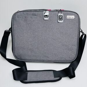 NEW iHome Smart Brief: 13 inch Laptop Bag Briefcase for Mac Heathered Grey iPad